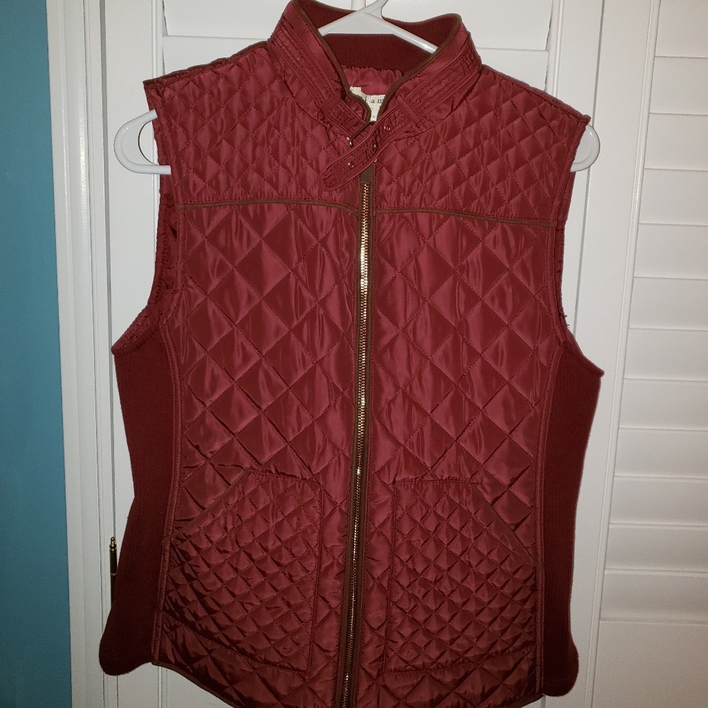 NWT Francesca's Maroon Vest